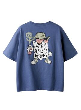 T-shirt Name It San Francisco blau für Jungen.