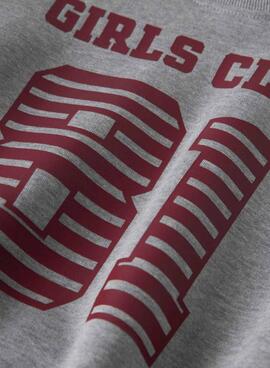 Sweatshirt Name It Girls Club grau für Mädchen