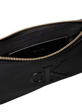 Handtasche Calvin Klein Jeans Mini Bold CK Schwarz für Damen