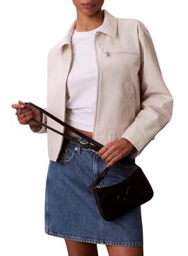 Handtasche Calvin Klein Jeans Mini Bold CK Schwarz für Damen