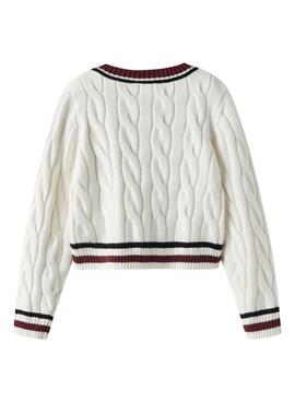 Jersey Name It geflochtenes Weiß für Mädchen