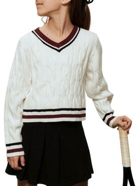 Jersey Name It geflochtenes Weiß für Mädchen