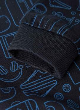 Sweatshirt Name It Skate in Marineblau für Jungen