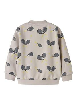 Jacke Name It Tennisschläger Grau Stein für Kinder