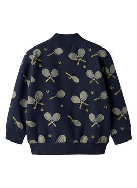 Jacke Name It Tennisschläger Dunkelblau für Jungen