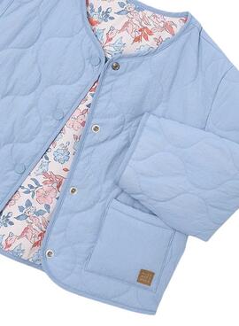 Wendejacke von Mayoral, gepolstert, blau, für Mädchen.