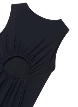 Schwarzes Mayoral-Kleid mit Öffnung für Mädchen.