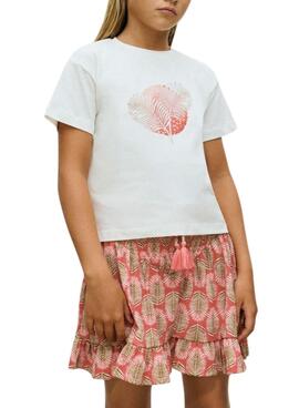 Bedruckter Korallrock von Mayoral für Mädchen