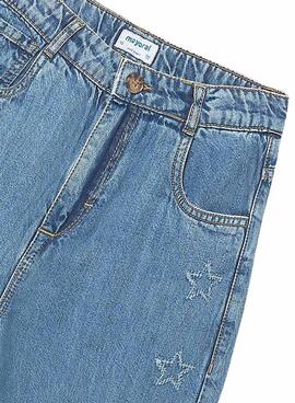 blaue Mayoral Jeans mit Sternen für Mädchen