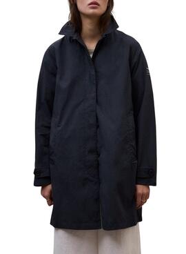 Ecoalf Packable Verne Marine Trenchcoat für Damen.