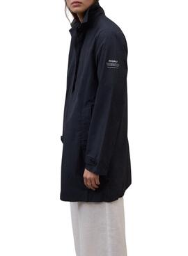 Ecoalf Packable Verne Marine Trenchcoat für Damen.