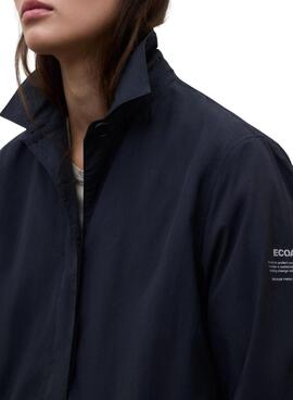 Ecoalf Packable Verne Marine Trenchcoat für Damen.