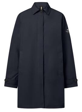 Ecoalf Packable Verne Marine Trenchcoat für Damen.