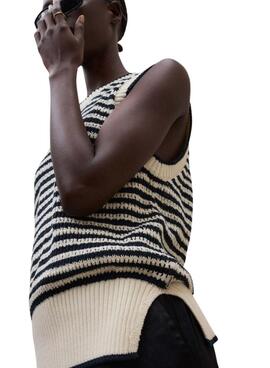 Ecoalf Tulip Pullover in Beige mit Streifenmuster für Damen