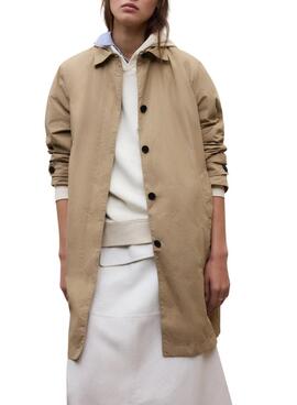 Ecoalf Packable Trenchcoat Verne in toffee für Damen.