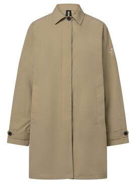Ecoalf Packable Trenchcoat Verne in toffee für Damen.