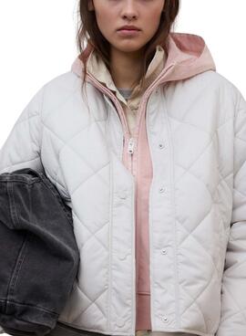 Jacke Ecoalf Musa Rhomb beige für Damen