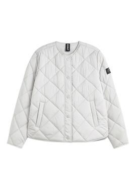 Jacke Ecoalf Musa Rhomb beige für Damen