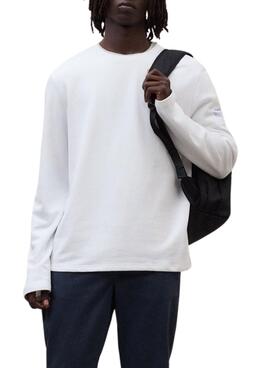 Langarmshirt Ecoalf Sustano in Weiß für Herren