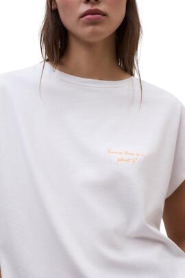 T-Shirt Ecoalf Namur weiß für Damen