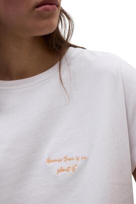 T-Shirt Ecoalf Namur weiß für Damen