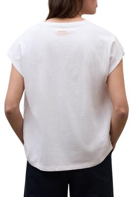 T-Shirt Ecoalf Namur weiß für Damen