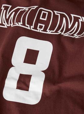 T-Shirt Name It Thomas im College-Stil, braun für Jungen