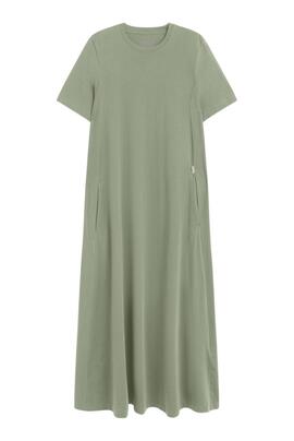 Grünes Ecoalf Elettra Kleid für Damen.