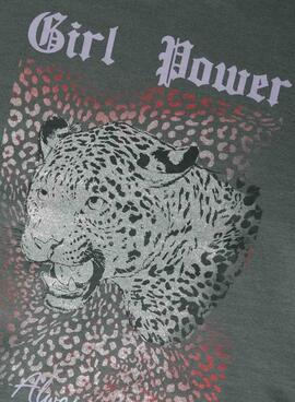 Kapuzenpullover Name It Mädchen Power grün für Mädchen