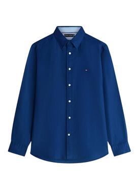 Leinenhemd von Tommy Hilfiger in Marineblau für Herren