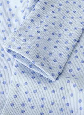 Leggings Name It Punkte blau für Mädchen