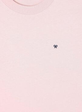 T-Shirt Silbon Beach Club in rosa für Herren.