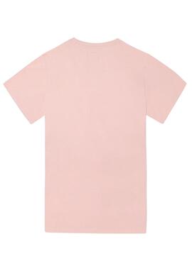 Básisches rosa Silbon T-Shirt für Herren