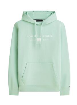 Sweatshirt Tommy Hilfiger Brand Love grün für Herren