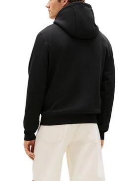 Sweatshirt Tommy Hilfiger Brand Love schwarz für Herren.