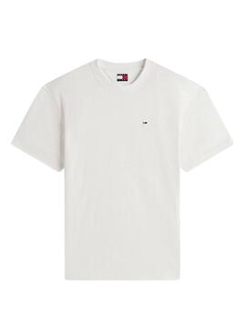 Basic T-Shirt Tommy Jeans Relaxed Flag weiß für Herren