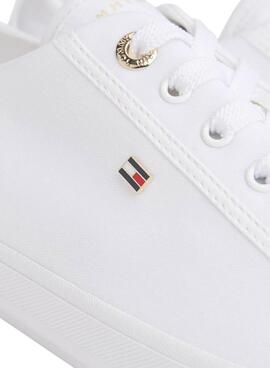 Sneaker Tommy Hilfiger Foxing weiß für Damen.