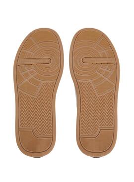 Turnschuhe Tommy Hilfiger Court in Weiß und Braun für Herren.