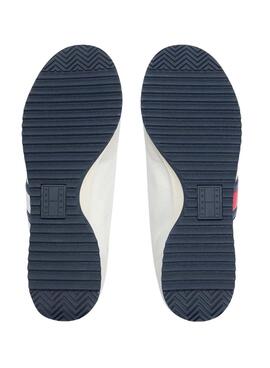 Turnschuhe Tommy Jeans Retro Runner Cleated Weiß für Herren.
