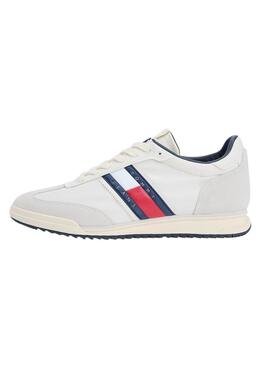 Turnschuhe Tommy Jeans Retro Runner Cleated Weiß für Herren.
