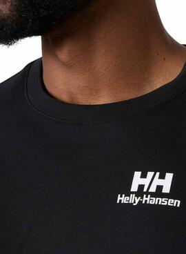 T-Shirt Helly Hansen Core schwarz für Herren.