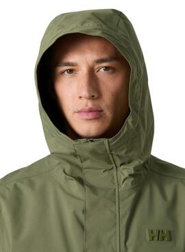 Regenjacke Helly Hansen Brussel grün für Herren.