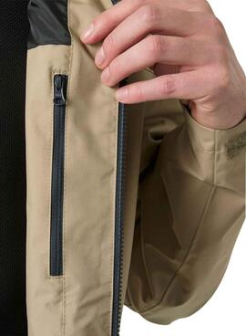 Damenjacke Helly Hansen Crew Midlayer Kamel mit Kapuze