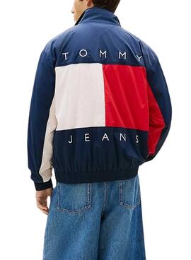 Tommy Jeans Heritage Flag Jacke in Marineblau für Herren.