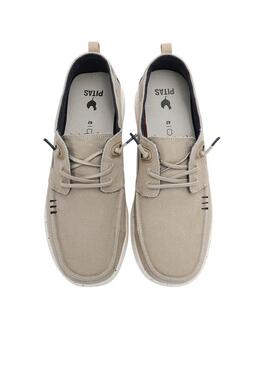 Walkin Pitas Byron Beige Mokassins für Herren