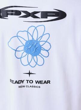 T-Shirt Project x Paris Street Bloom weiß für Herren