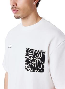 T-Shirt Project x Paris Bandana weiß für Herren