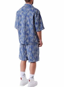 Kurze Hose Project x Paris Candide Idylle Blumen blau für Herren