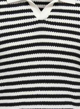 Polo Only and Sons Serge gestreiftes Marineblau für Herren.