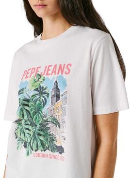 T-shirt Pepe Jeans Martha weiß für Damen